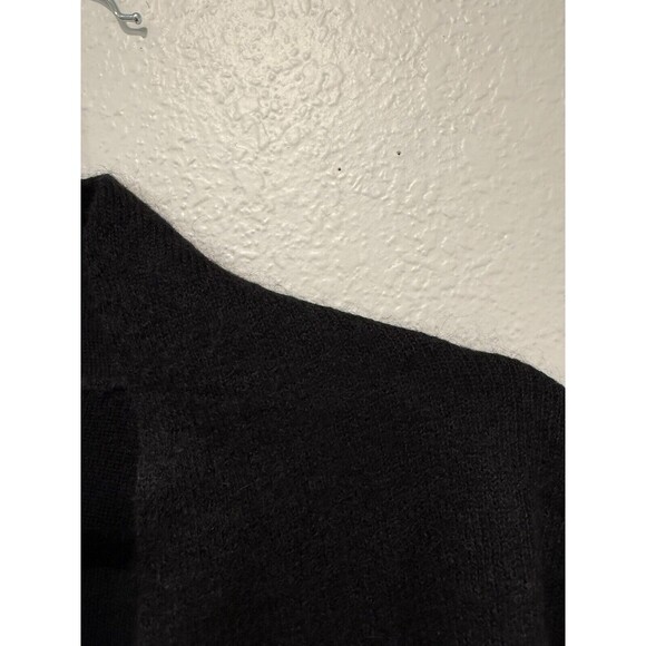 Eileen Fisher Wool Mohair Blend Open Front Cardigan Sweater Black Size Small - Picture 3 of 7